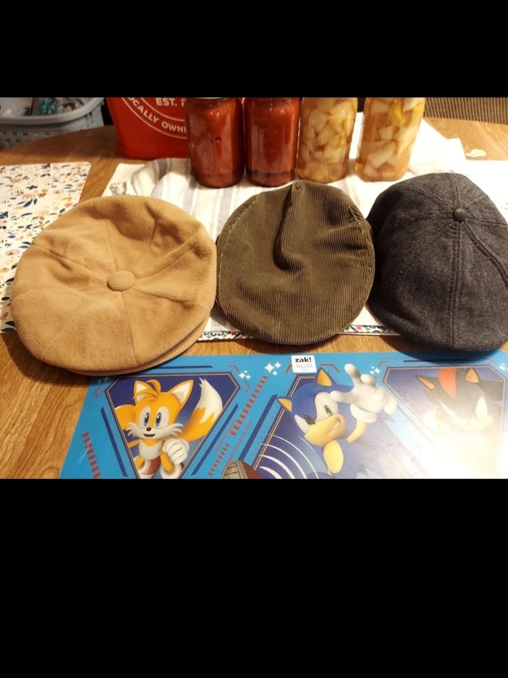 Peaky Blinders Caps - Camel, Olive, and Charcoal Newsboy Caps - Set of 3